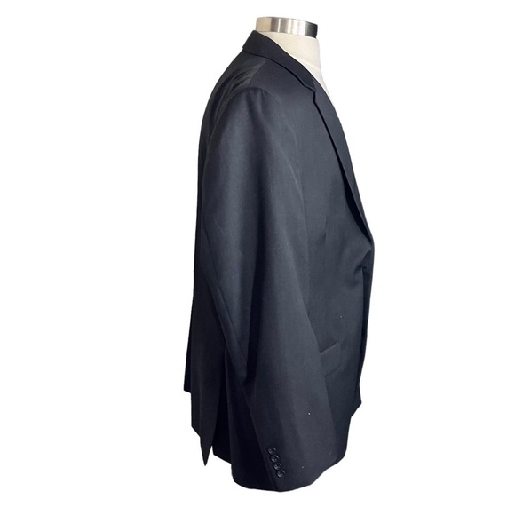 Pronto Uomo Platinum Charcoal Grey 2 Button 100% Wool Formal Suit Jacket Sz 48L - Picture 5 of 13